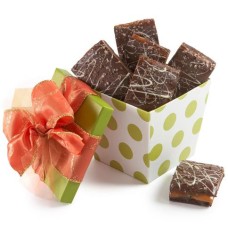 Brownies de caramelo de sal marina con vainilla (6 brownies)