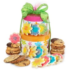 Torre de galletas Flower Power