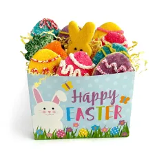 Surtido de huevos y conejitos de Pascua