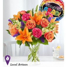 Mezcla floral vibrante™ para graduación (pequeña)