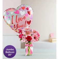 Campos de Europa® Romance con Globo Gigante del Amor (Pequeño)