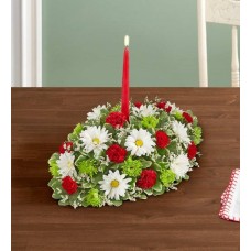 Centro de mesa de felicitación navideña (mediano)