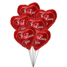 Te quiero Balloon Bouquet (3 Látex y 3 Globos de Mylar)