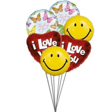 Globos adorables (6 Látex y 3-Mylar globos)