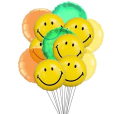 globos amplia sonrisa (6-Mylar y 6-Látex Globos)