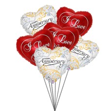 Balloons for loved ones (6 Latex and 3-Mylar Balloons)