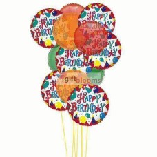 Globos de feliz cumpleaños alegres (3 globos de Mylar)