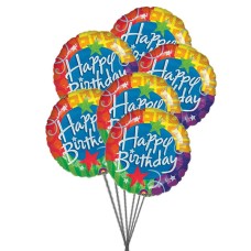 Globos alegres de feliz cumpleaños (talla 1)