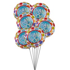 Thank's Balloons (6 Latex and 3-Mylar Balloons)