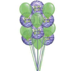 Un montón de agradecimientos (5 globos de látex y 7 globos de mylar)