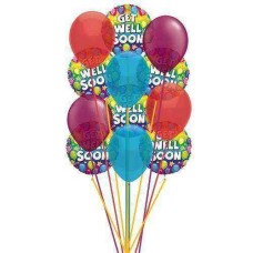 Globo de "Listo para recuperarte pronto" (6 globos de látex y 6 globos de mylar)