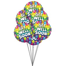 Listo para obtener globo bien pronto (6 Mylar globos)