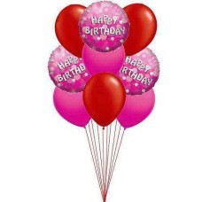Globos de cumpleaños de lujo (6 globos de látex y 3 globos de mylar)