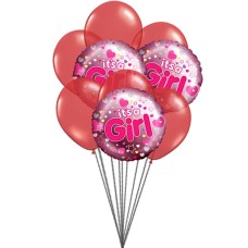 Es un globos de chicas (3 Látex y 3 Globos de Mylar)