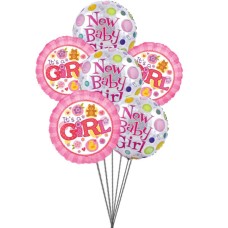 globos encantadores para bebé encantador (3 Látex y 3 globos metalizados)