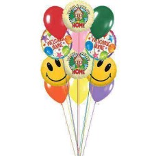 Bienvenida (3 globos de látex y 6 globos de mylar)