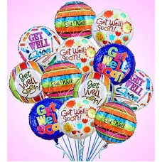 Air-Rangement - Globos de Mylar para desear pronta recuperación (una docena)