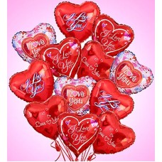 Air-Rangement - Love and Romance Mylar Balloons (Una docena)