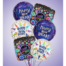 Globos de Mylar de Air-Rangement Happy New Year (pequeños)