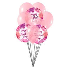 Ramo de globos de deseos del día de la madre (6 globos de látex y 3 de mylar)