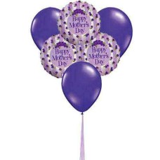 Lavender Love (6-Mylar y 6-Latex Balloons)