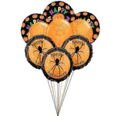 Arañas para ti (3 globos de látex y 6 de mylar)