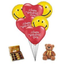 Dulce sonrisa con Teddy Balloons