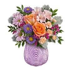 Ramo de flores moradas brillantes (estándar)