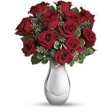 Ramo Giftblooms True Romance con rosas rojas (tamaño estándar)