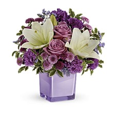 Ramo de flores moradas Giftblooms (estándar)