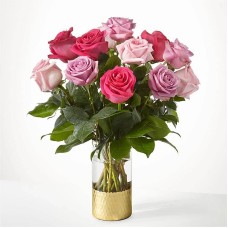 Rosas mixtas Pure Beauty (Estándar - 12 rosas)