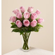 El tallo largo rosa Rose Bouquet - FLORERO INCLUIDO