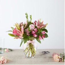 Lazo rosa: un original de floristería (estándar)