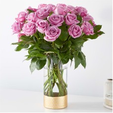Ramo de rosas lavanda "Admirador Secreto" (Estándar - 12 rosas lavanda)
