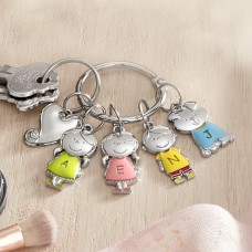 Llavero con dije de personaje de corazones tiernos