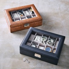 Caja de cuero para relojes