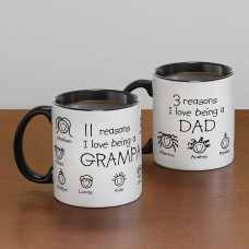 Razones por las que las tazas (mango negro)
