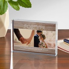 Mensaje de amor Photo Glass Block