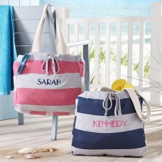 Bolso de playa a rayas