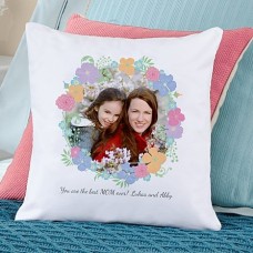 Almohada floral de la foto
