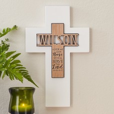 Nuestra Casa Sirve al Señor Cruz de Madera