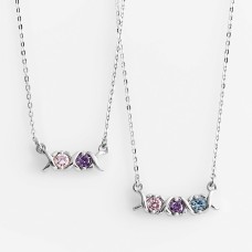 Collar con piedra natal XO