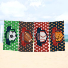 Toalla de playa deportiva divertida