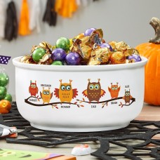 Tazón de dulces de la familia Owl