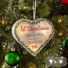 TwinkleBright® LED 1er adorno de corazón navideño