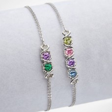 Pulsera XO con piedra natal