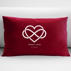 Nuestro amor es infinito (almohada decorativa tamaño 18 x 18)