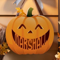 Letrero de madera colgante Jack-O-Lantern