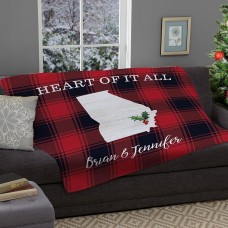 Manta de felpa con estampado de cuadros de búfalo