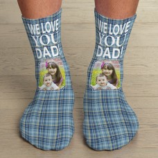 Calcetines con foto de cuadros escoceses